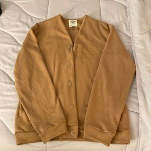 JACKMAN Cardigan. brown, small.